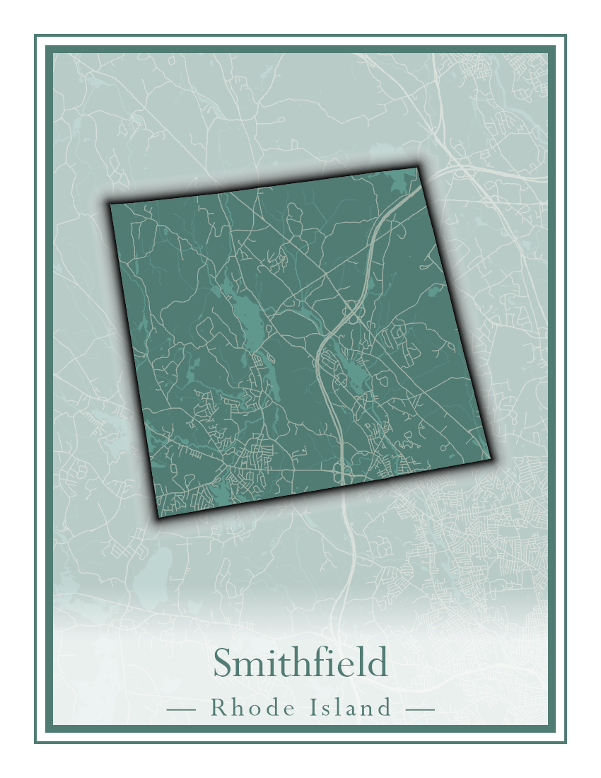 Rhode Island Towns - Street Map (Richmond - South Kingstown)