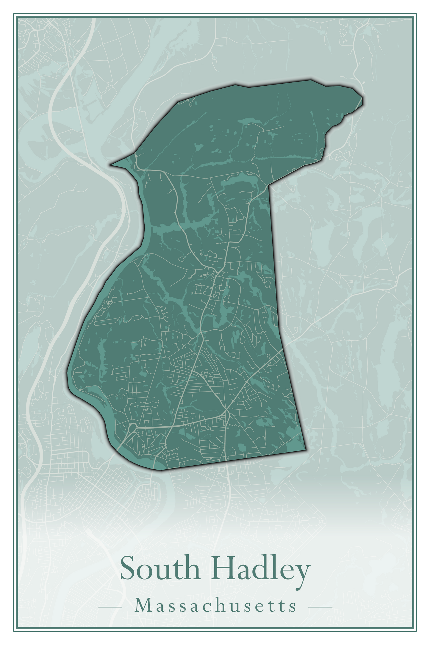 Massachusetts Towns - Street Map (Somerset - Southampton)