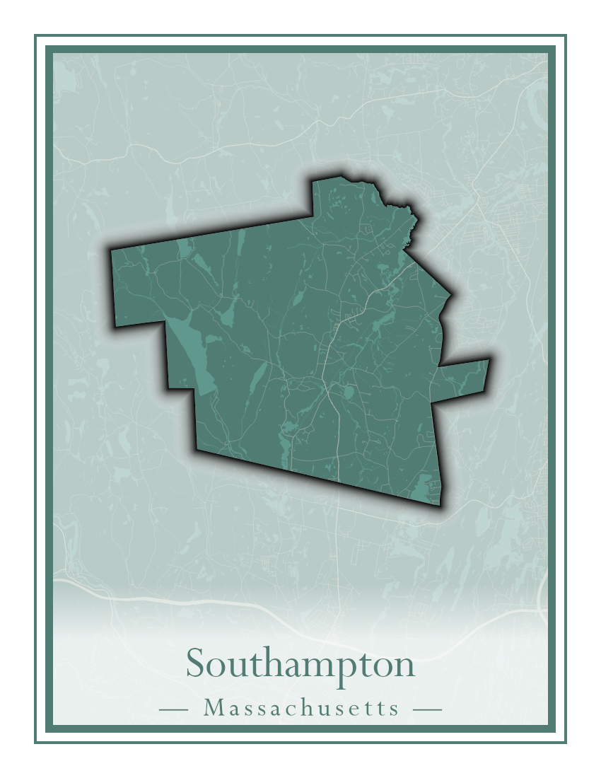 Massachusetts Towns - Street Map (Somerset - Southampton)