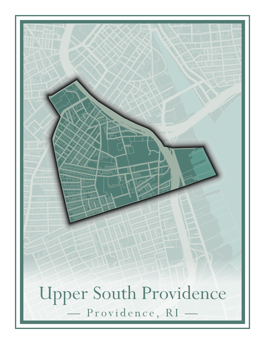 Providence Neighborhoods - Street Map (Silver Lake - Upper South Providence)