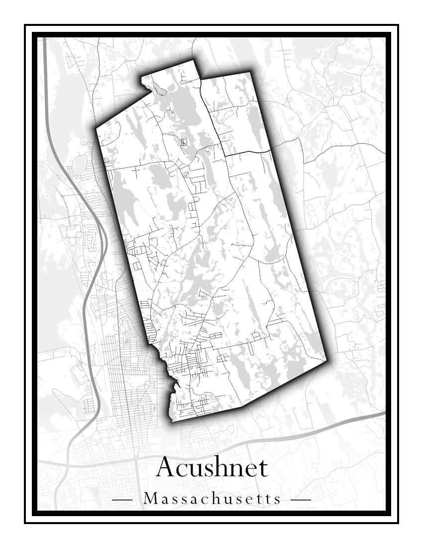 Massachusetts Towns - Street Map (Abington - Adams)