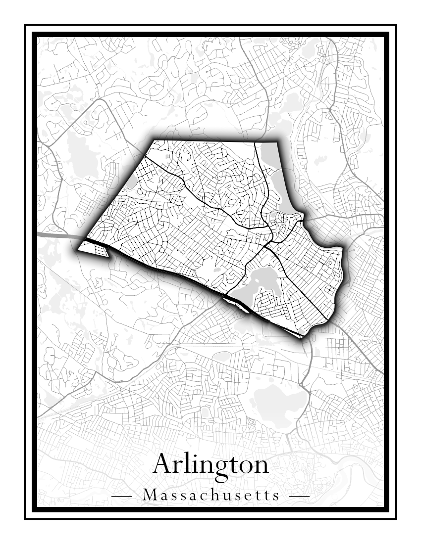 Massachusetts Towns - Street Map (Andover - Ashburnham)