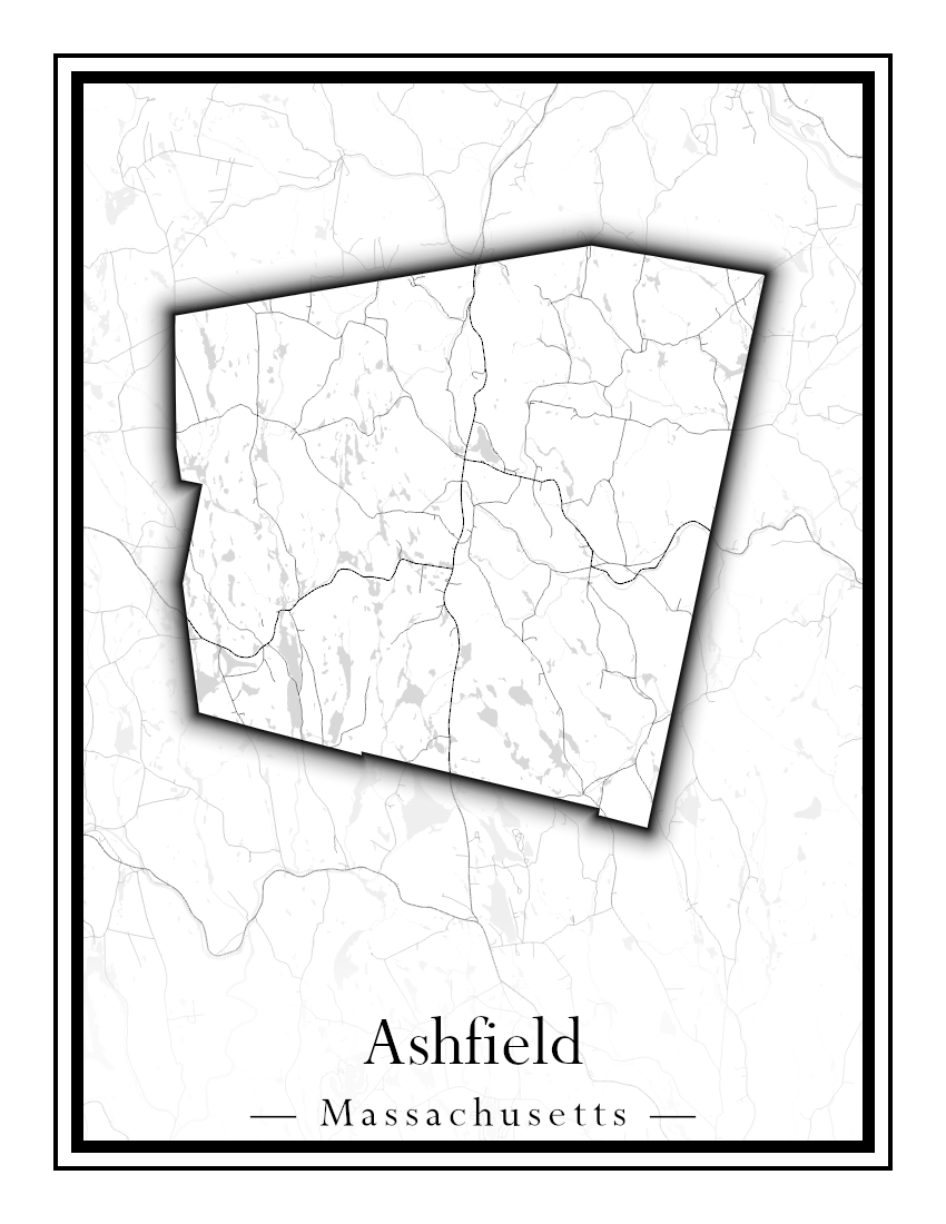 Massachusetts Towns - Street Map (Ashby - Athol)