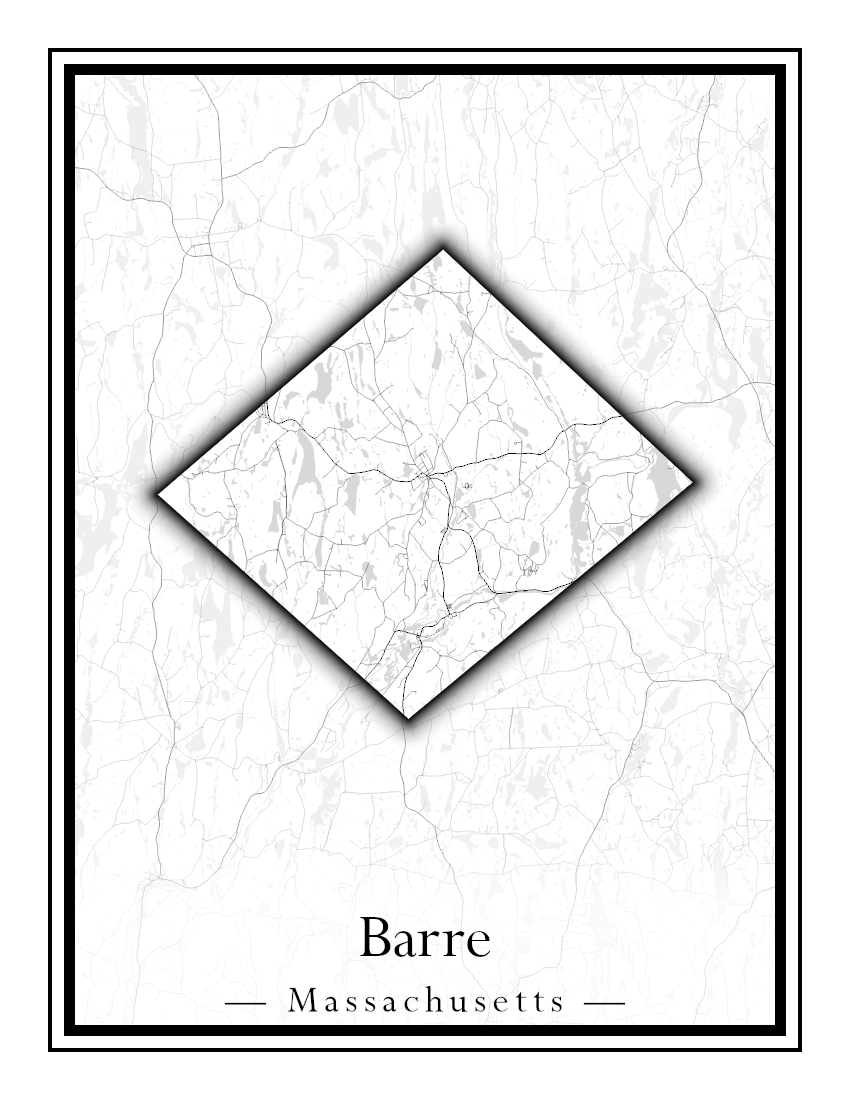 Massachusetts Towns - Street Map (Barnstable - Bedford)