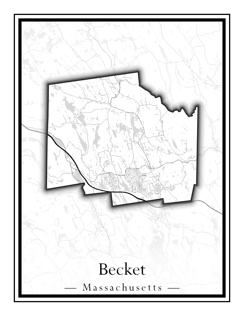 Massachusetts Towns - Street Map (Barnstable - Bedford)