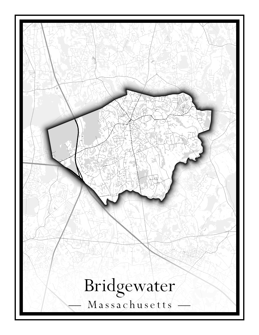 Massachusetts Towns - Street Map (Braintree - Brimfield)