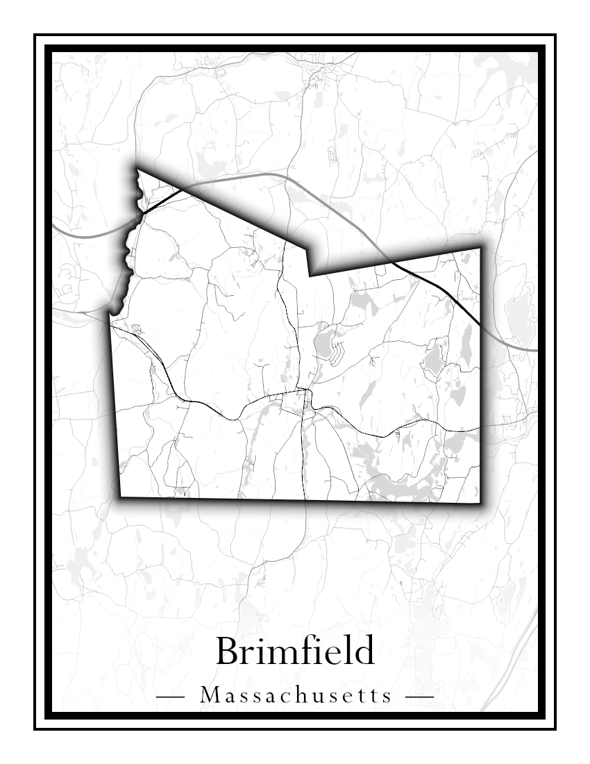 Massachusetts Towns - Street Map (Braintree - Brimfield)