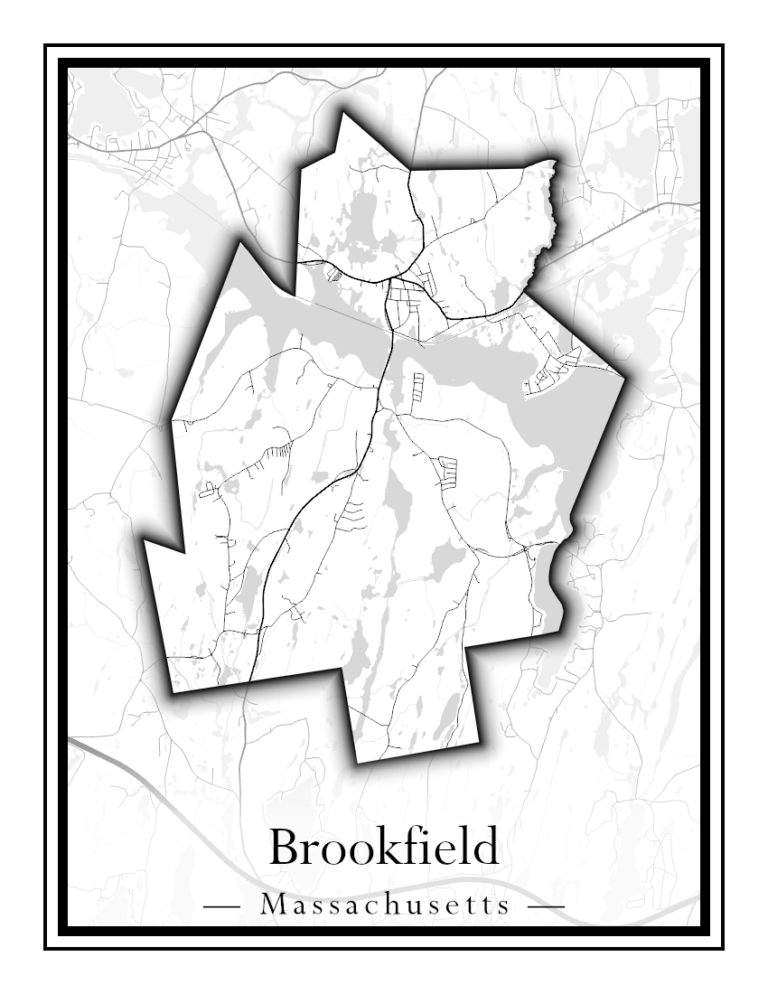 Massachusetts Towns - Street Map (Brockton - Buckland)