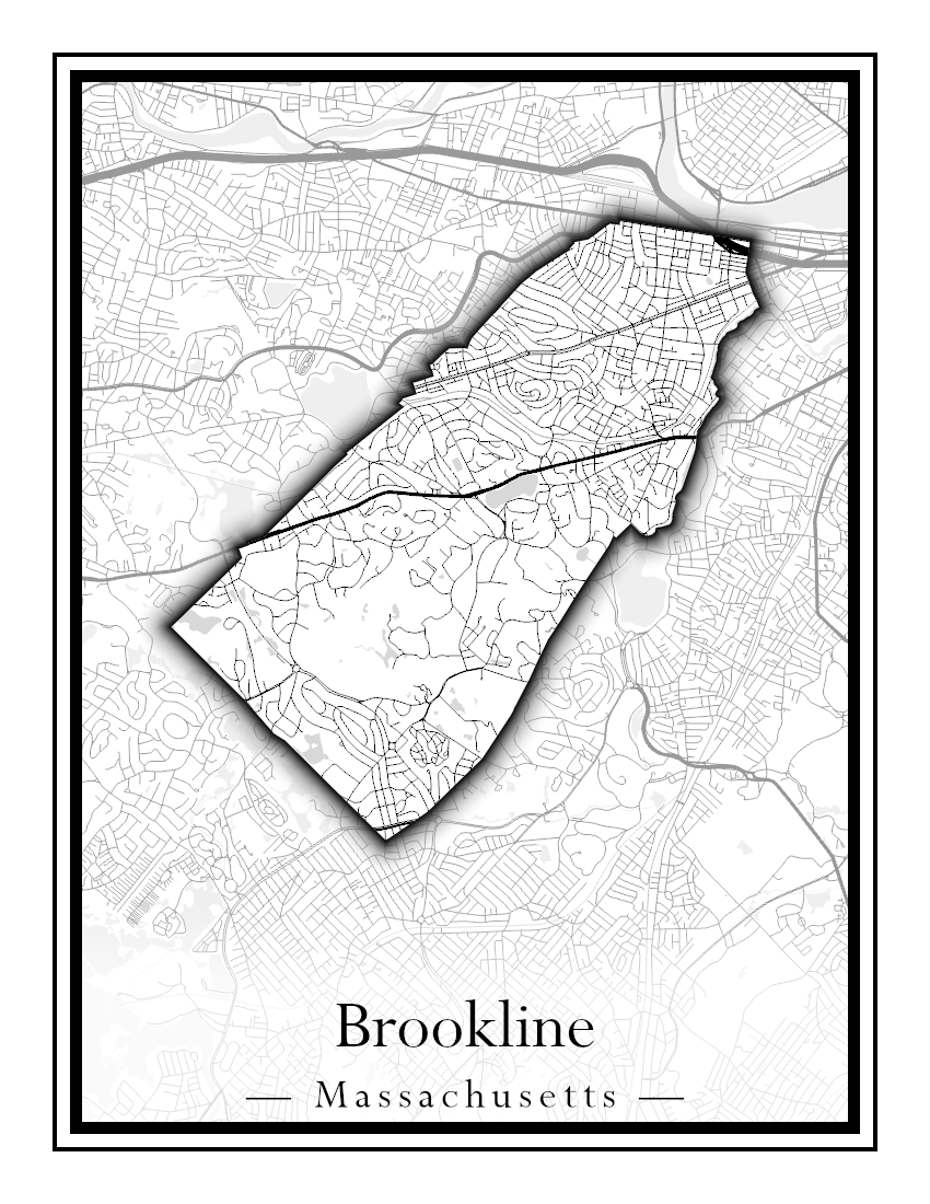 Massachusetts Towns - Street Map (Brockton - Buckland)