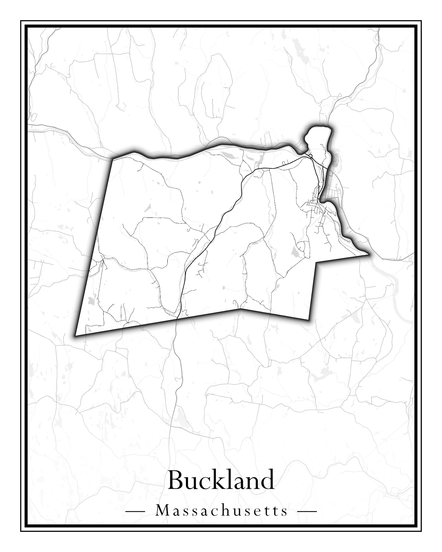 Massachusetts Towns - Street Map (Brockton - Buckland)