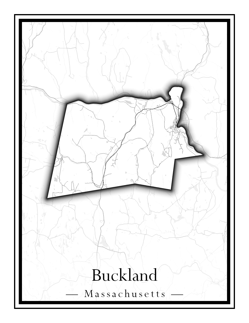 Massachusetts Towns - Street Map (Brockton - Buckland)