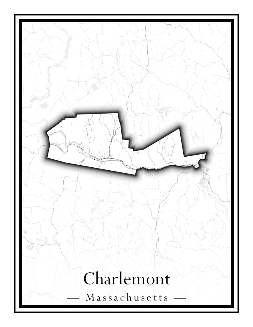 Massachusetts Towns - Street Map (Carver - Chatham)