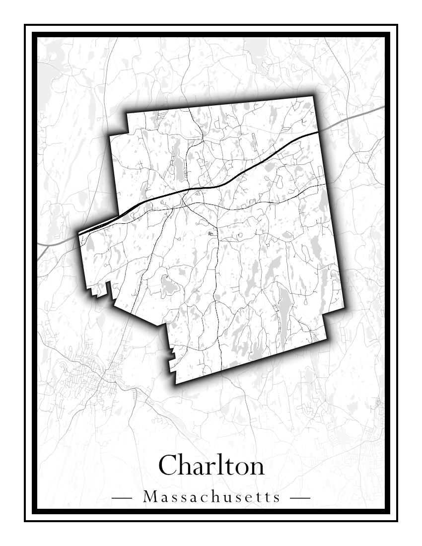 Massachusetts Towns - Street Map (Carver - Chatham)