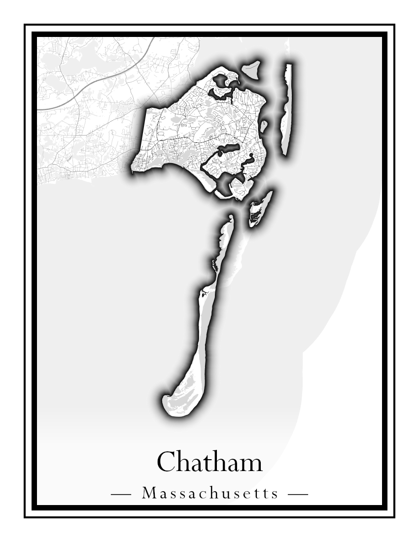 Massachusetts Towns - Street Map (Carver - Chatham)