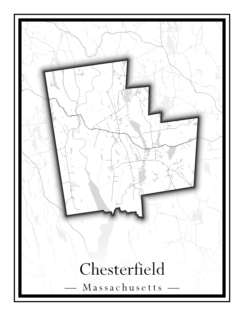 Massachusetts Towns - Street Map (Chesterfield - Clarksburg)