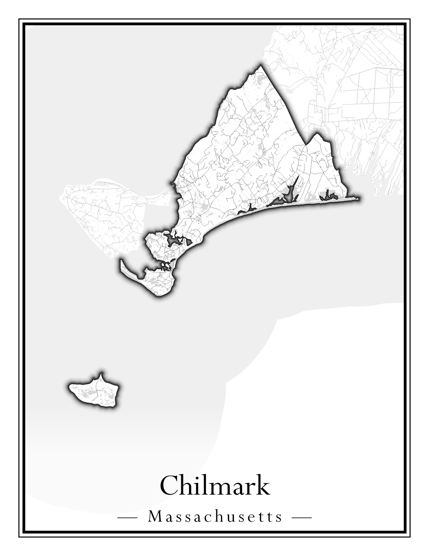 Massachusetts Towns - Street Map (Chesterfield - Clarksburg)