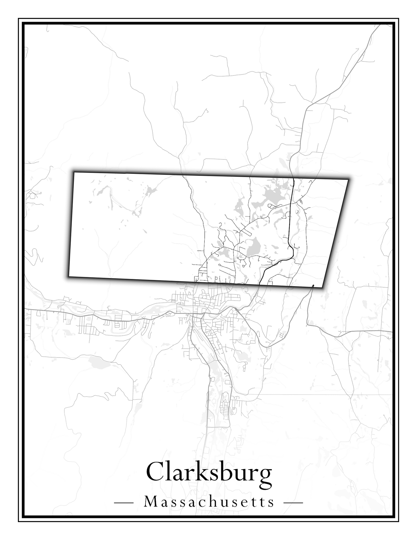 Massachusetts Towns - Street Map (Chesterfield - Clarksburg)