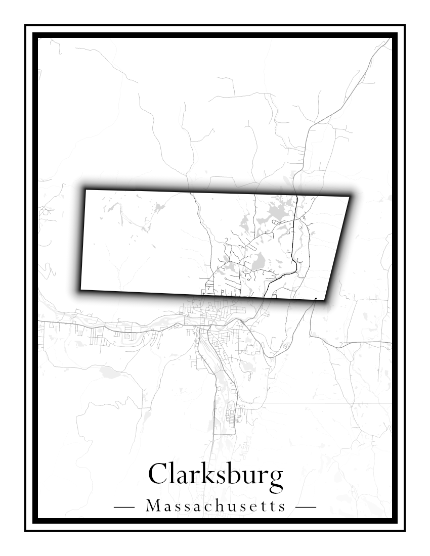 Massachusetts Towns - Street Map (Chesterfield - Clarksburg)