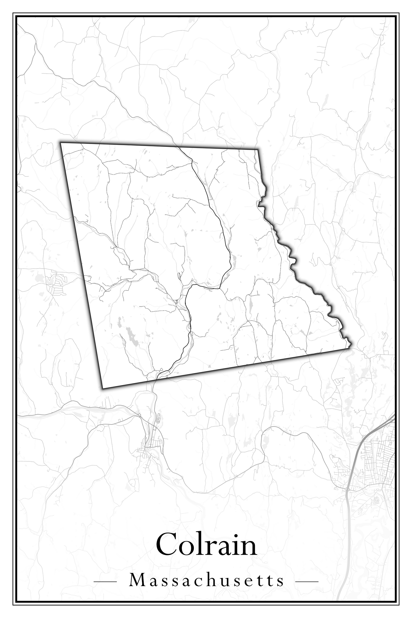 Massachusetts Towns - Street Map (Clinton - Concord)