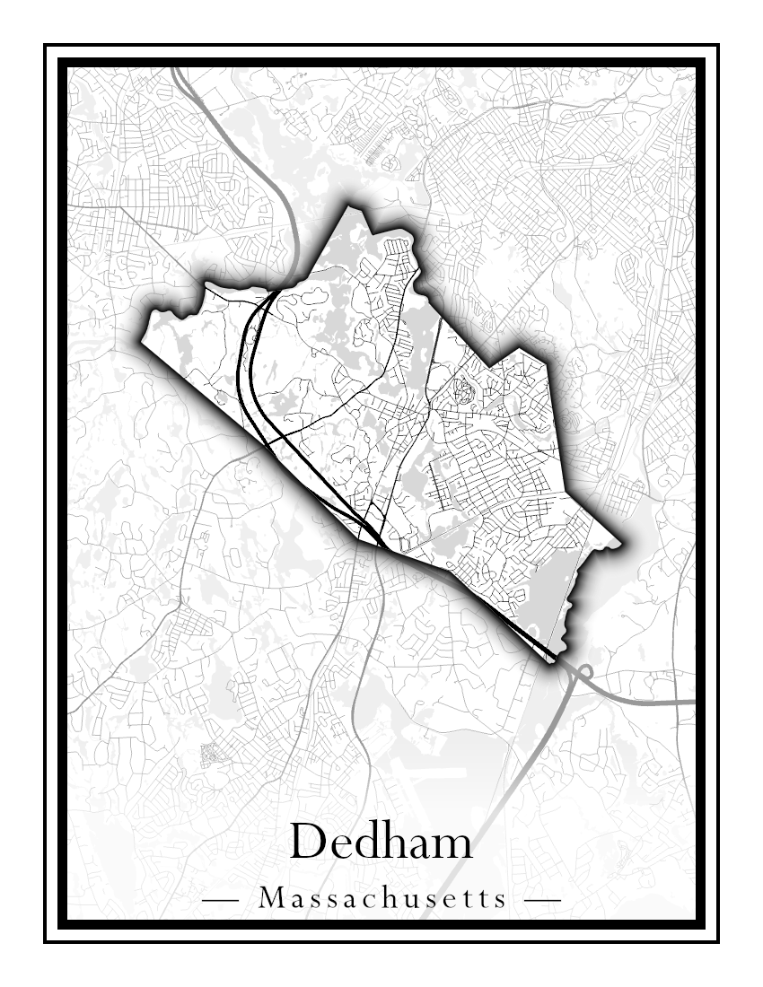 Massachusetts Towns - Street Map (Dartmouth - Dennis)