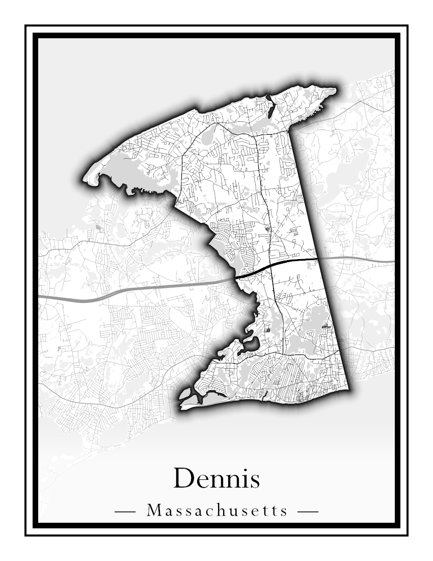 Massachusetts Towns - Street Map (Dartmouth - Dennis)