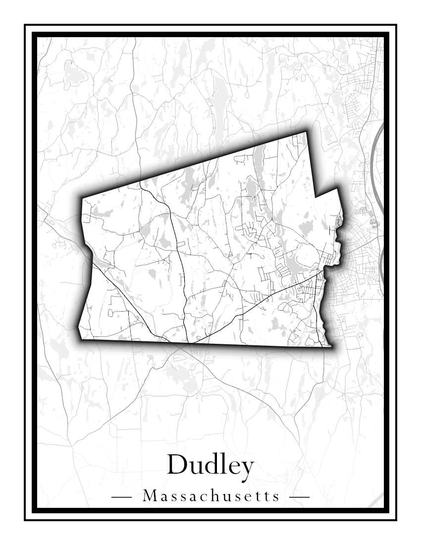 Massachusetts Towns - Street Map (Dudley - East Bridgewater)