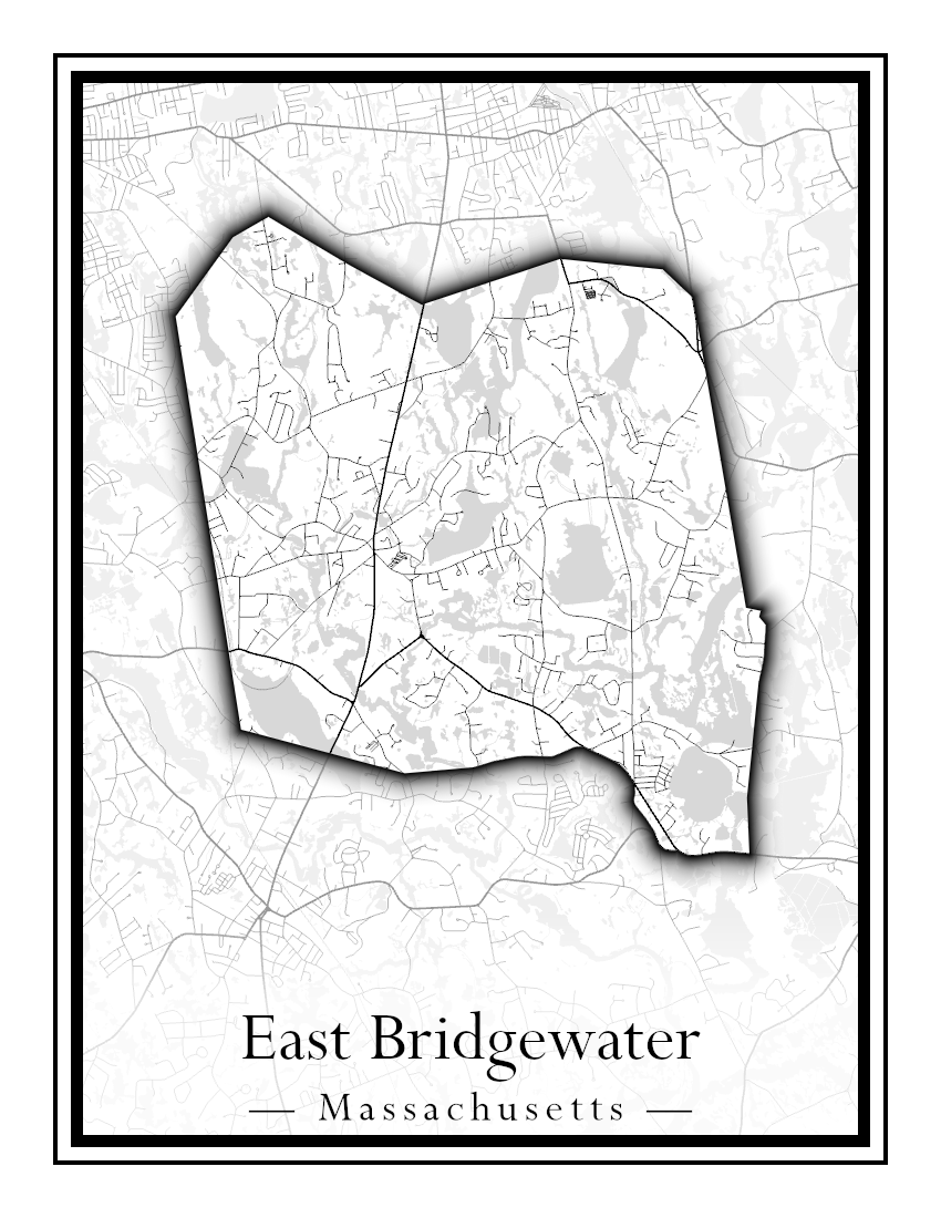 Massachusetts Towns - Street Map (Dudley - East Bridgewater)