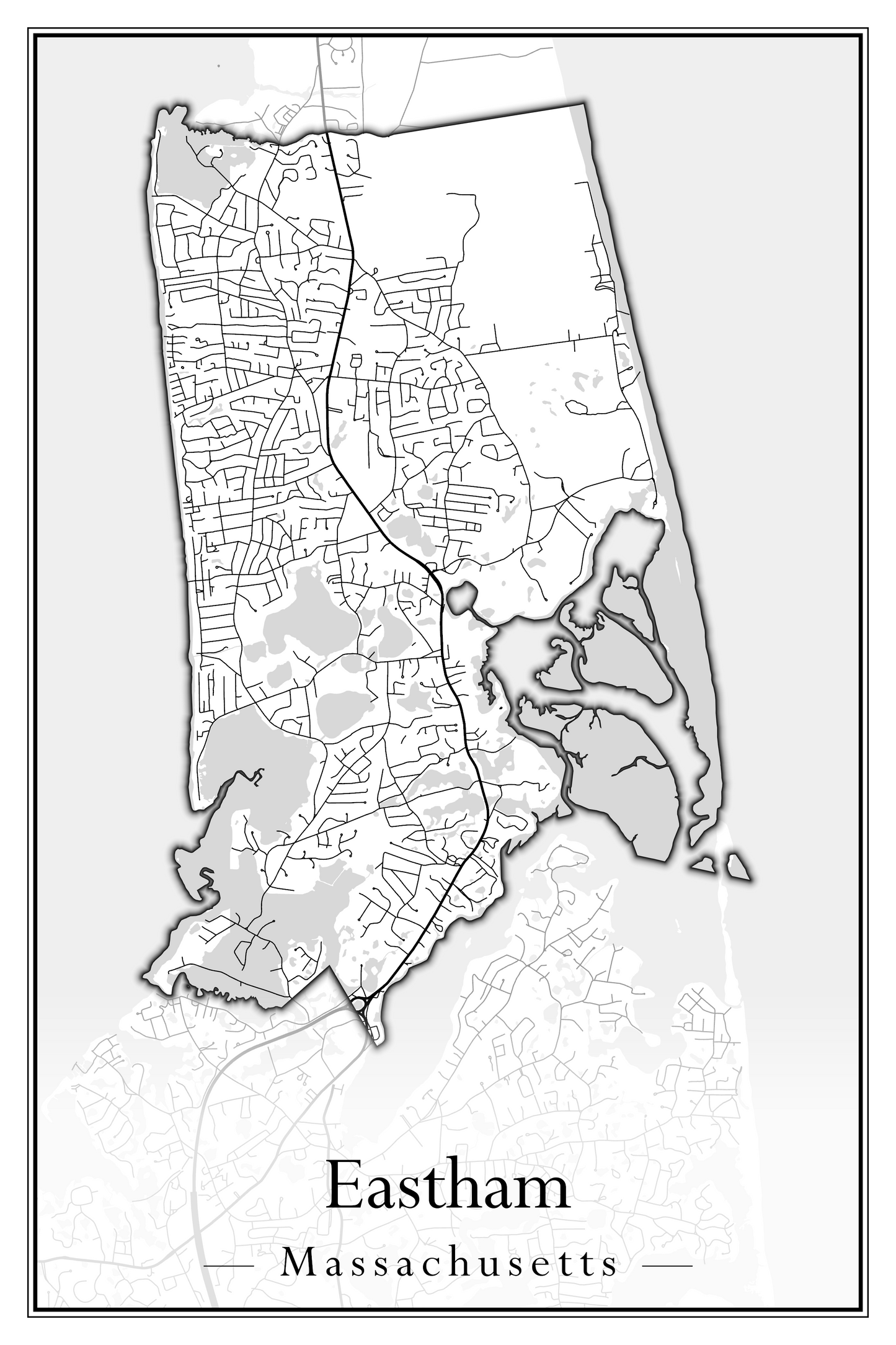 Massachusetts Towns - Street Map (East Brookfield - Easthampton)