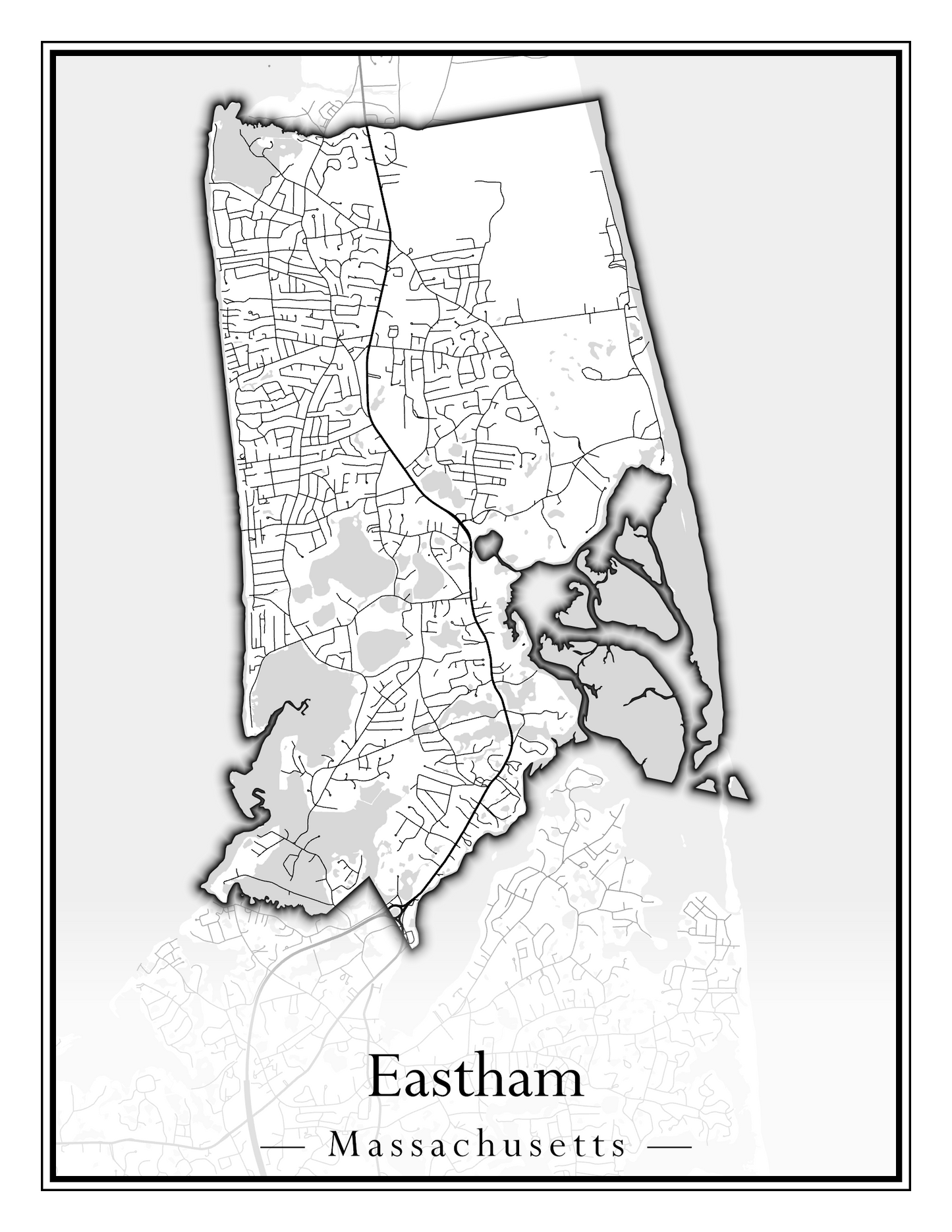 Massachusetts Towns - Street Map (East Brookfield - Easthampton)