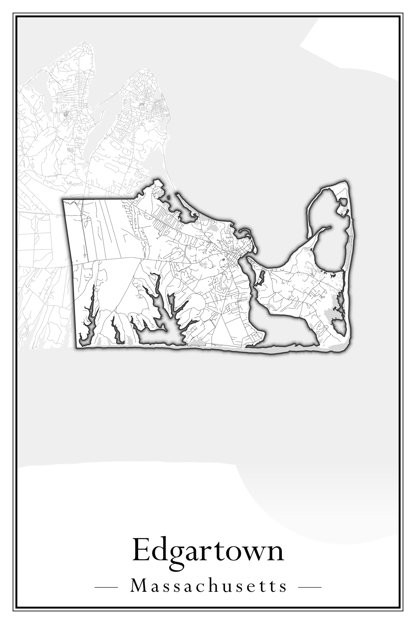 Massachusetts Towns - Street Map (Easton - Erving)