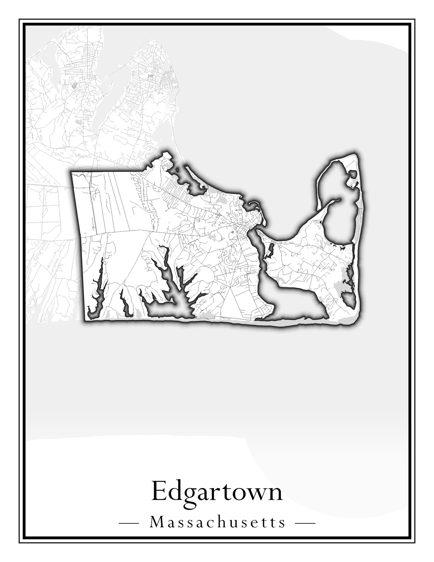 Massachusetts Towns - Street Map (Easton - Erving)