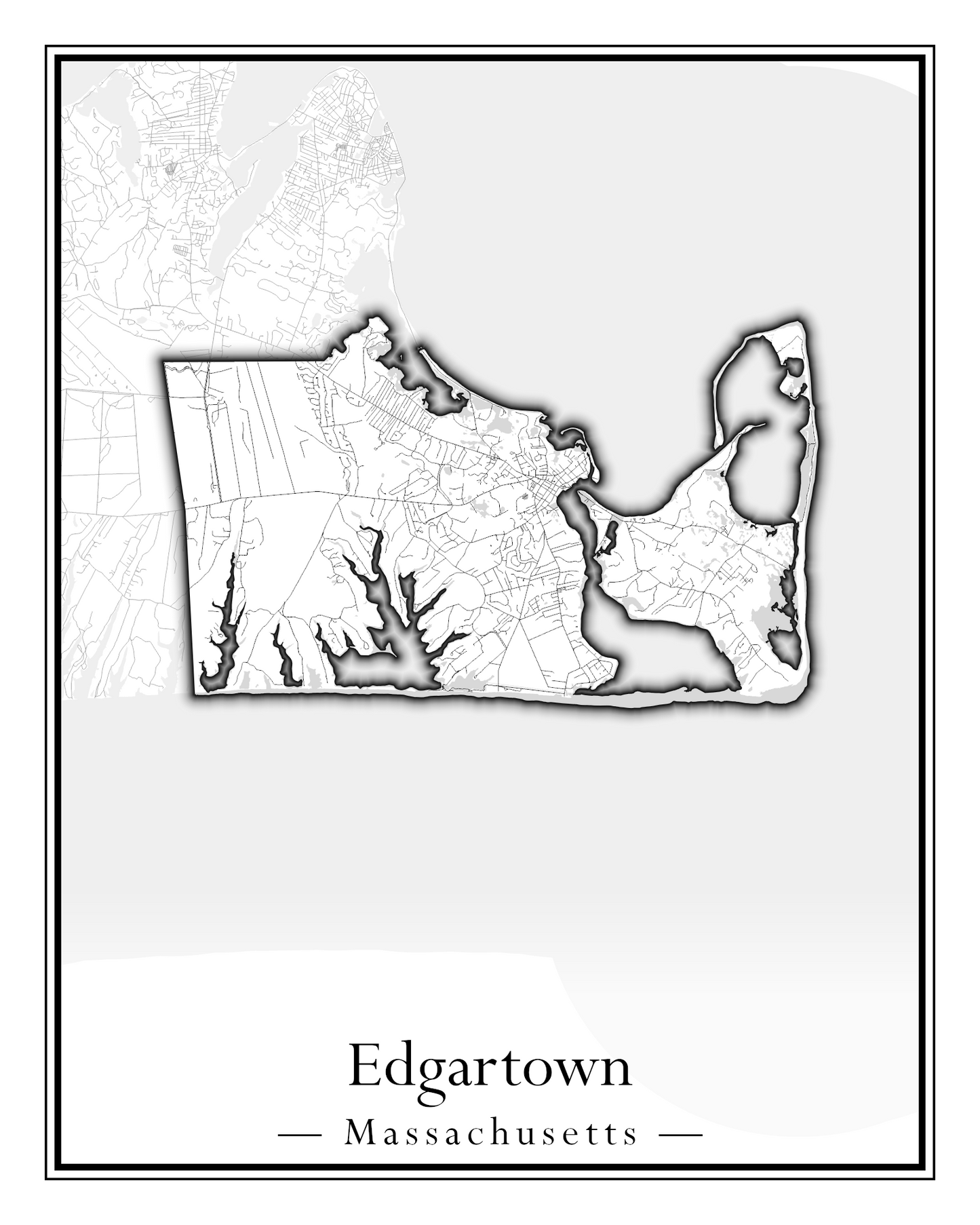 Massachusetts Towns - Street Map (Easton - Erving)