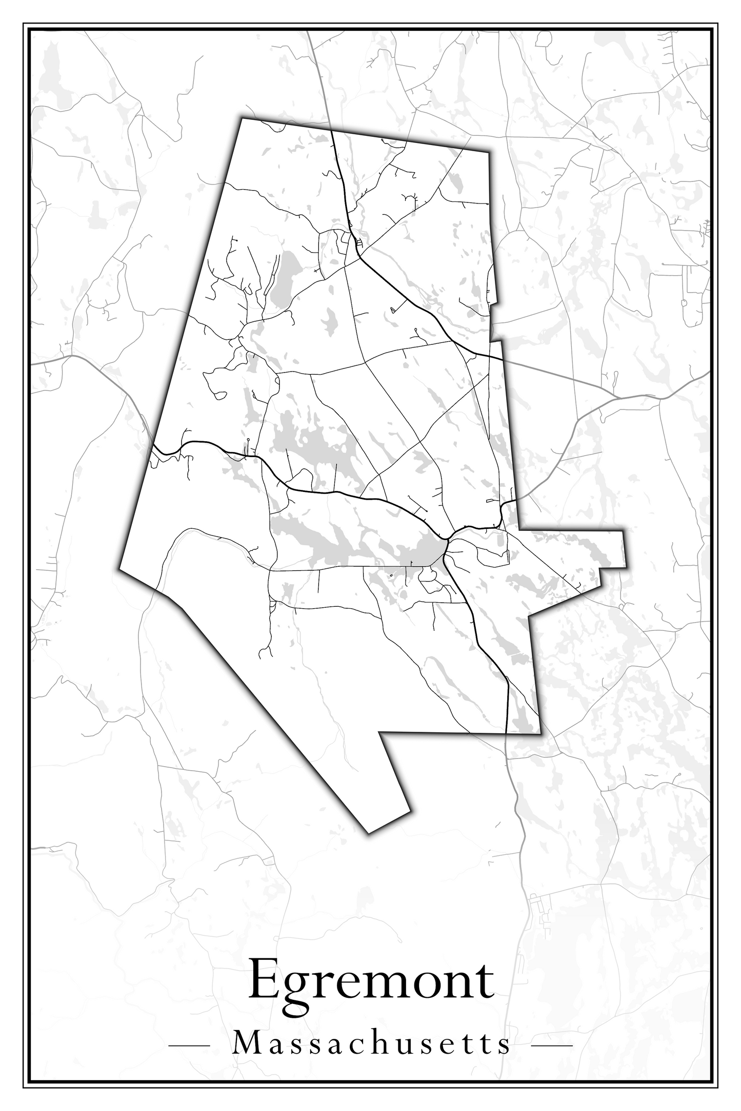 Massachusetts Towns - Street Map (Easton - Erving)