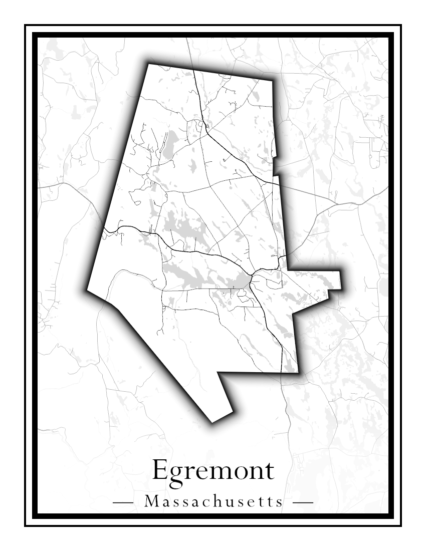 Massachusetts Towns - Street Map (Easton - Erving)