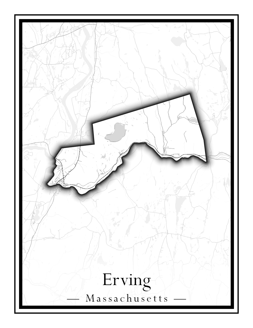 Massachusetts Towns - Street Map (Easton - Erving)