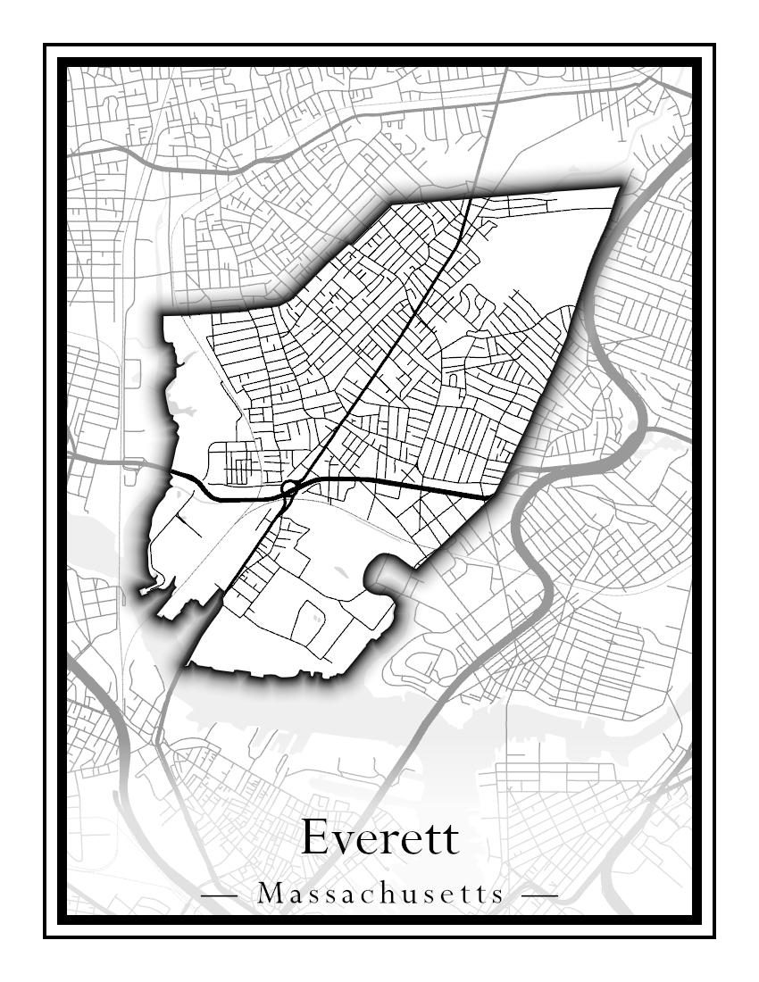 Massachusetts Towns - Street Map (Essex - Fall River)