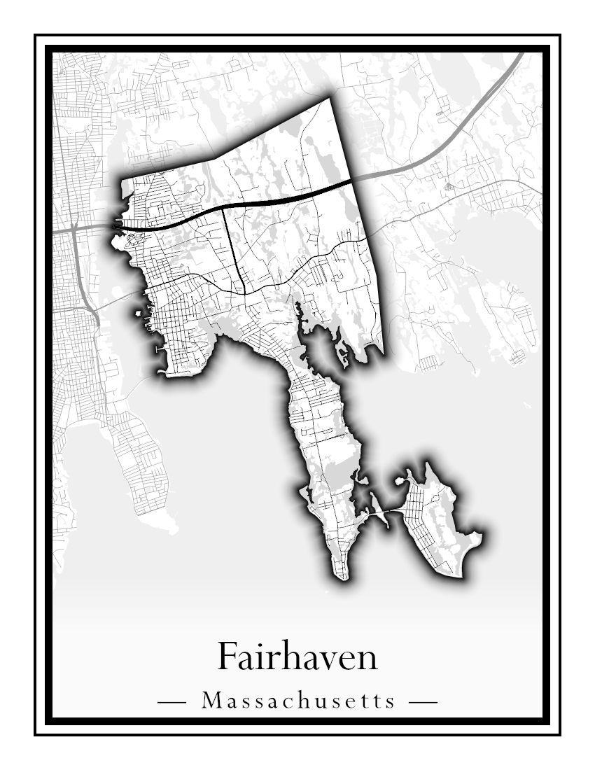 Massachusetts Towns - Street Map (Essex - Fall River)