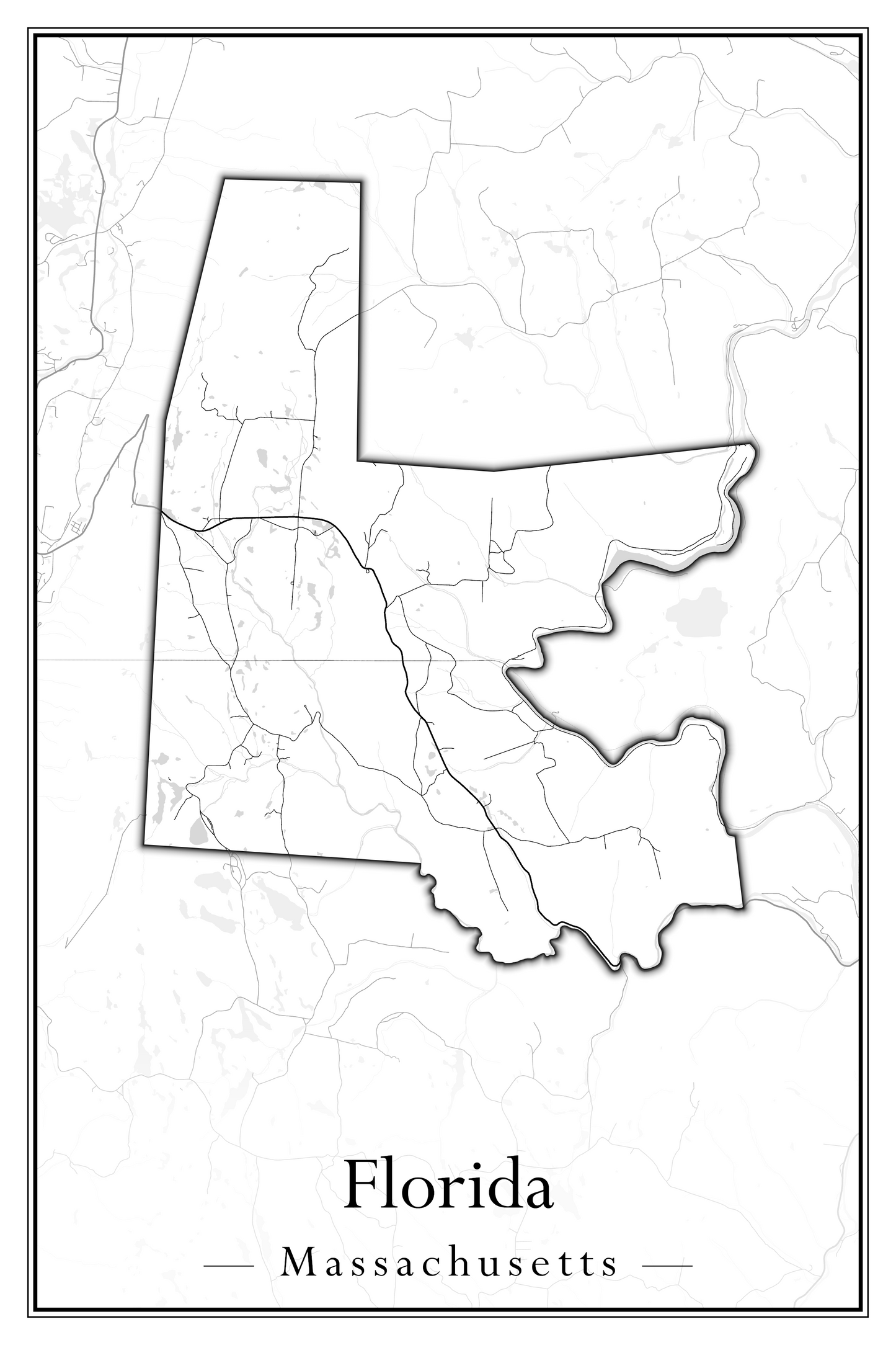 Massachusetts Towns - Street Map (Falmouth - Foxborough)