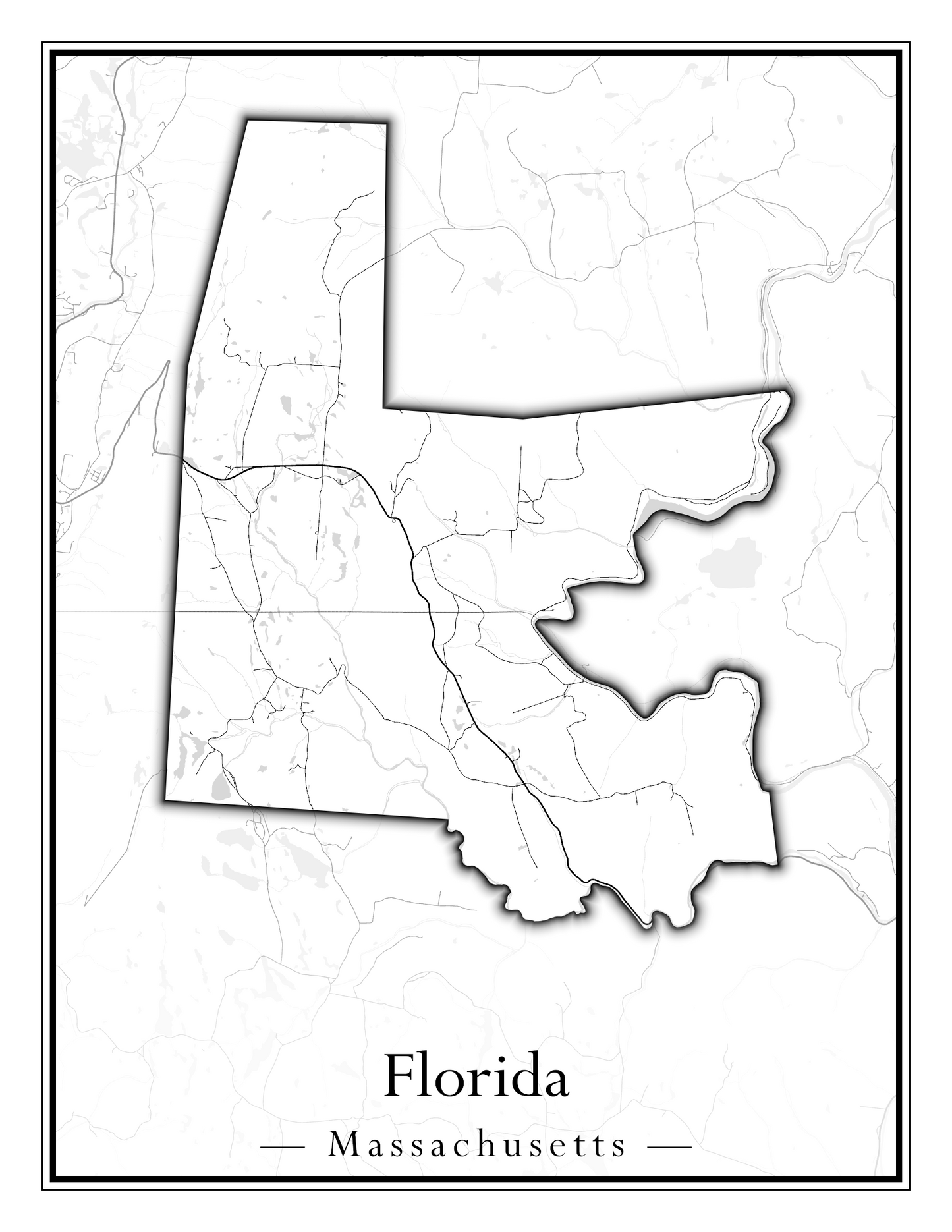 Massachusetts Towns - Street Map (Falmouth - Foxborough)