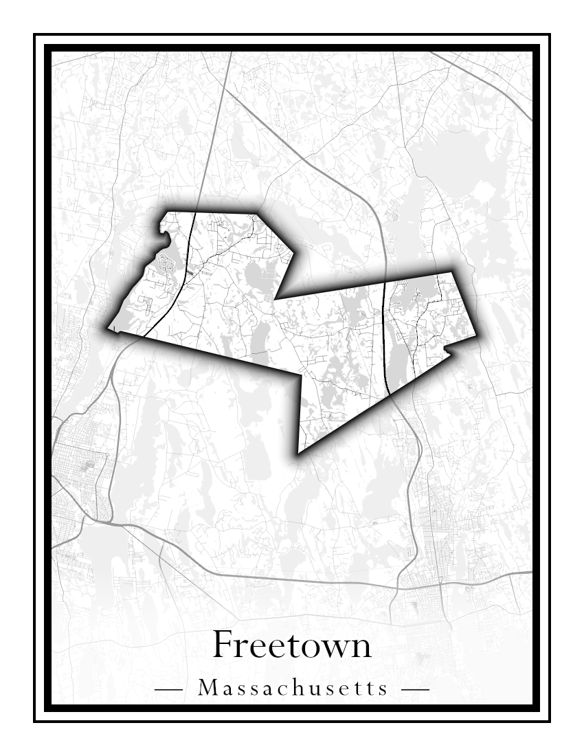 Massachusetts Towns - Street Map (Framingham - Gardner)