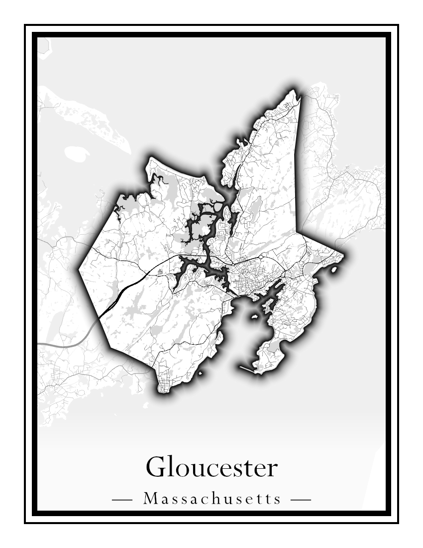 Massachusetts Towns - Street Map (Georgetown - Goshen)