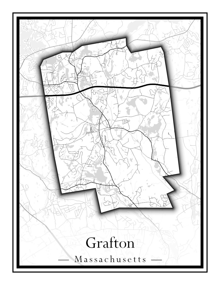 Massachusetts Towns - Street Map (Gosnold - Granville)