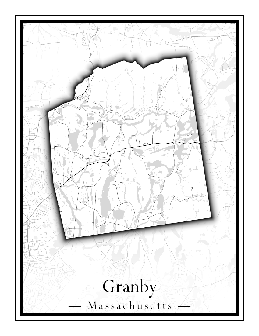 Massachusetts Towns - Street Map (Gosnold - Granville)