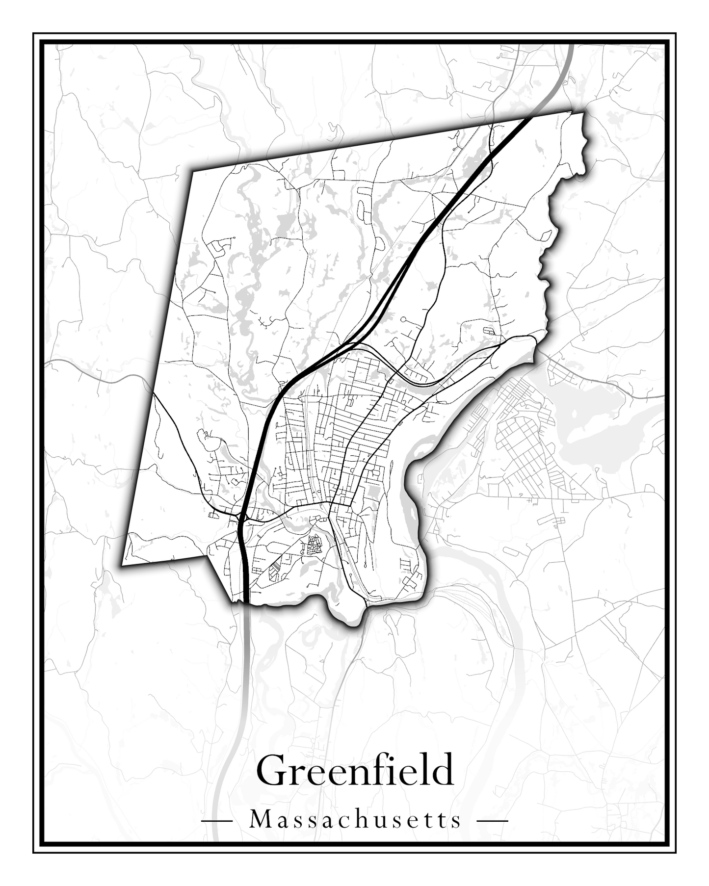 Massachusetts Towns - Street Map (Great Barrington - Groveland)