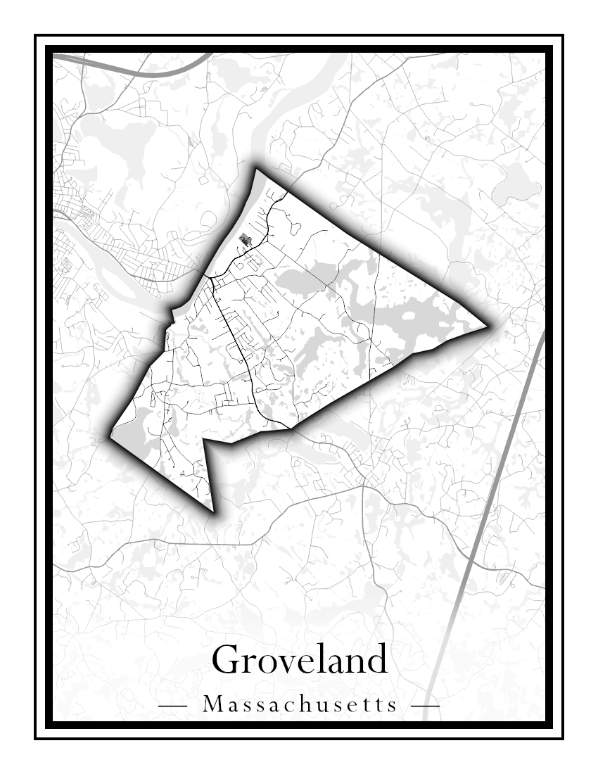 Massachusetts Towns - Street Map (Great Barrington - Groveland)