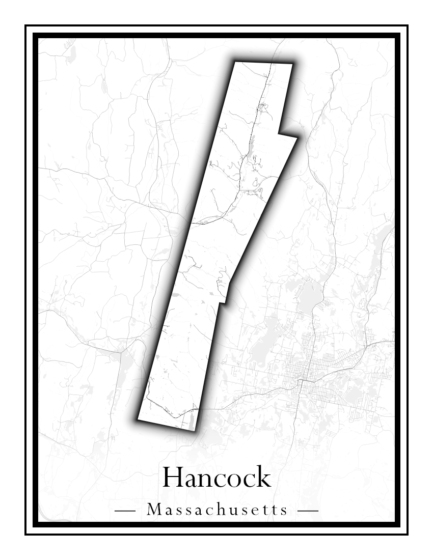 Massachusetts Towns - Street Map (Hancock - Hardwick)