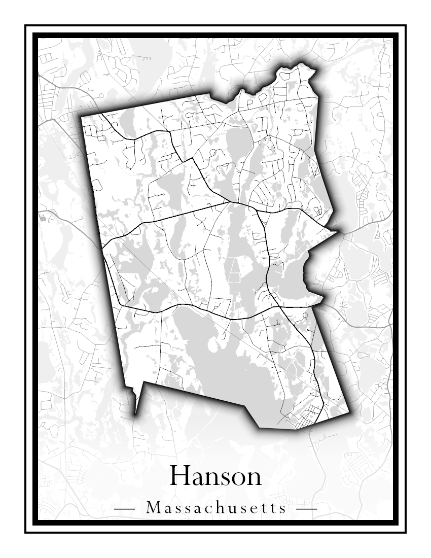 Massachusetts Towns - Street Map (Hancock - Hardwick)