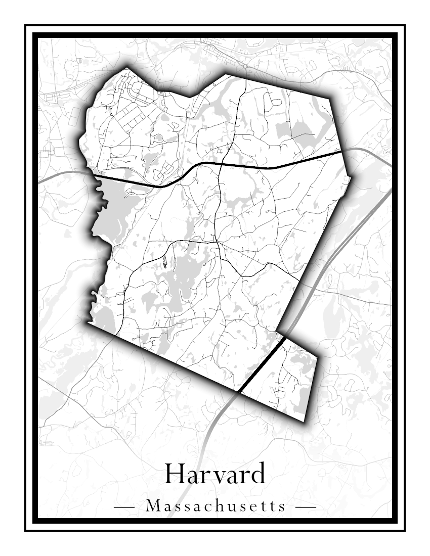 Massachusetts Towns - Street Map (Harvard - Haverhill)