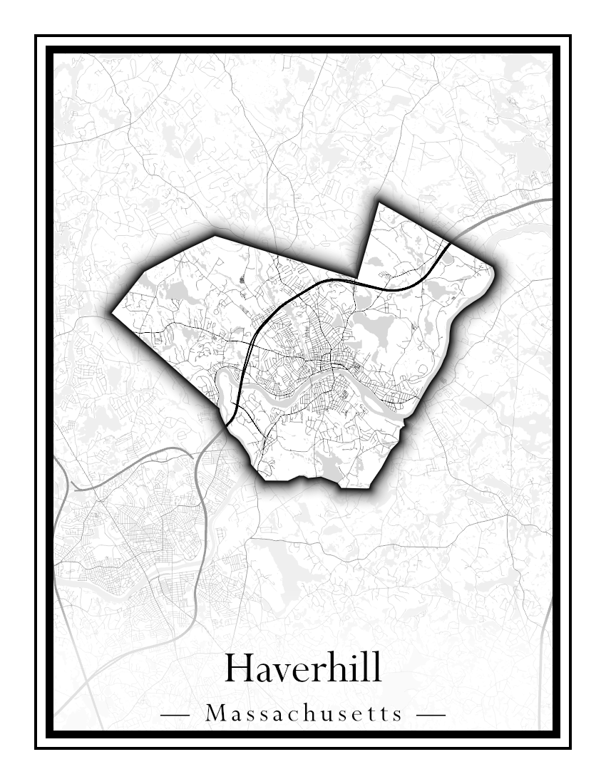 Massachusetts Towns - Street Map (Harvard - Haverhill)