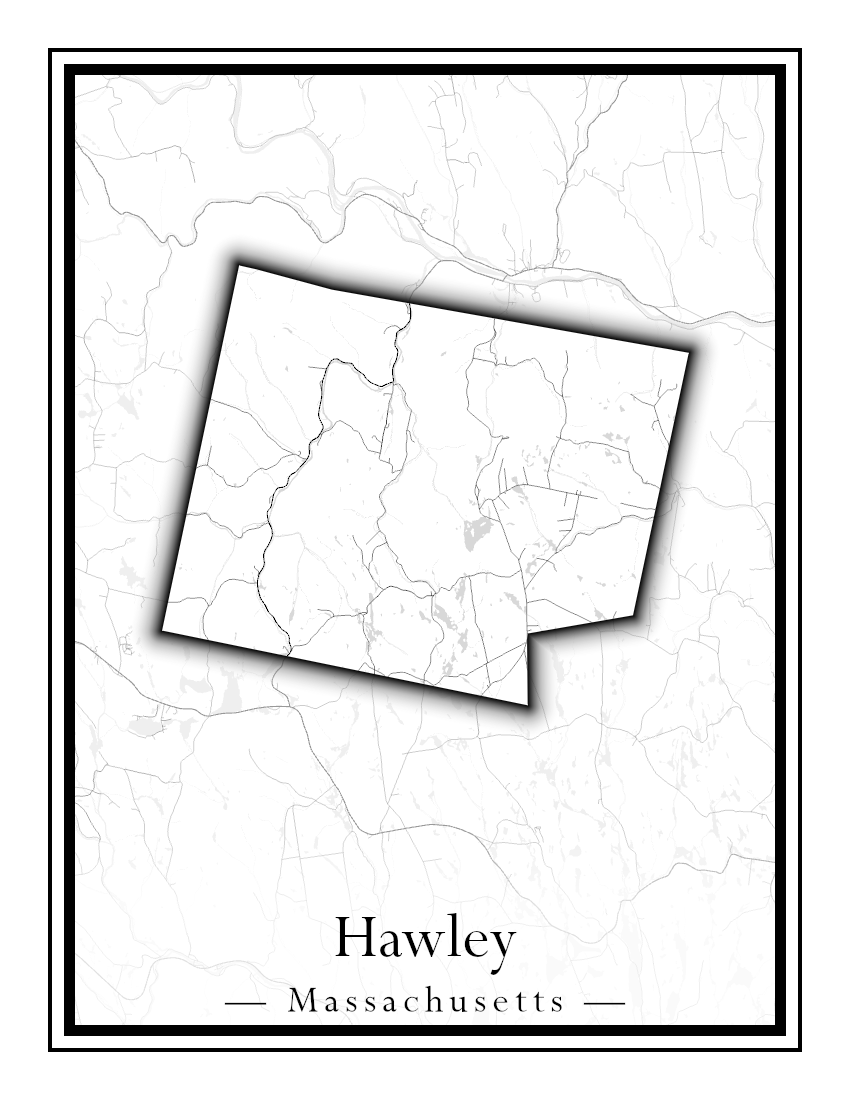 Massachusetts Towns - Street Map (Hawley - Hinsdale)